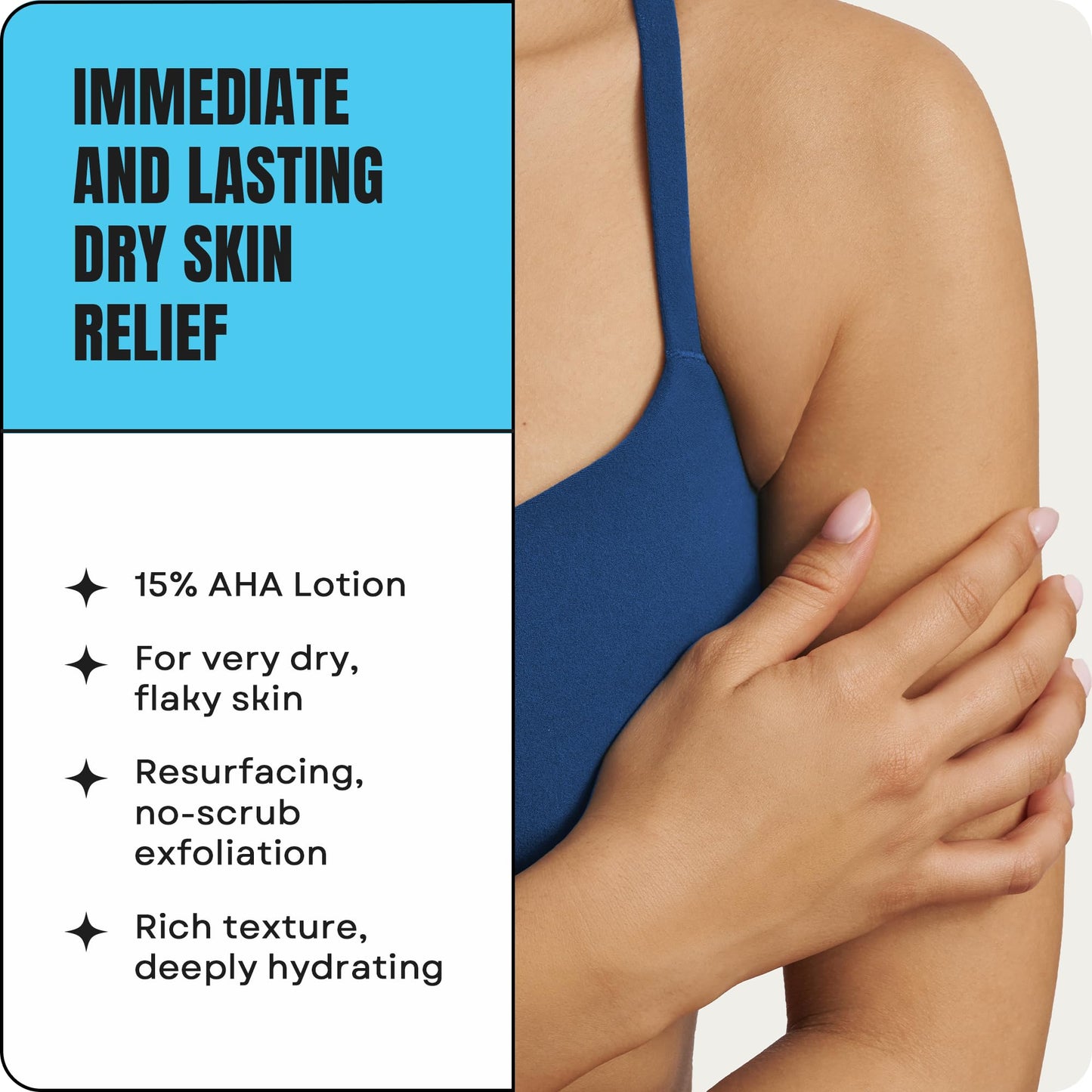 AmLactin Intensive Healing - Therapeutic Body Cream for Extremely Dry Skin - No-Scrub Exfoliator and Body Moisturizer Cream with 15% Lactic Acid AHA Beauty & Personal Care AmLactin