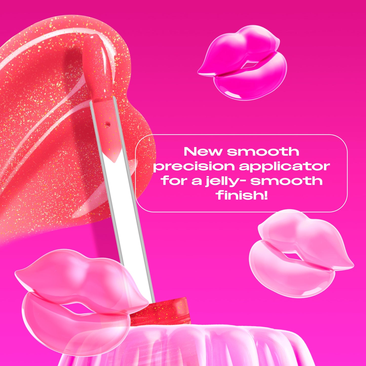NYX PROFESSIONAL MAKEUP Jelly Job Lip Gloss, Lip Tint Gloss with Full-Bodied, Smoothing, and Hyper-Glossy Shine - Jelly Kiss'd (Pink Shimmer) Beauty & Personal Care NYX PROFESSIONAL MAKEUP