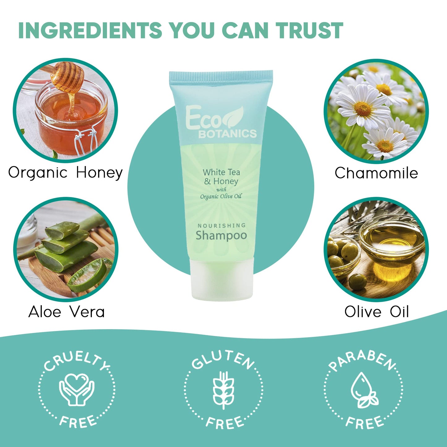 Eco Botanics Travel-Size Hotel Shampoo .85 oz (Case of 100) Beauty & Personal Care Eco Botanics