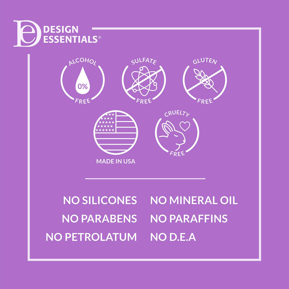 Design Essentials Agave & Lavender Sulfate-Free Moisturizing Shampoo, Nourishing Botanical Blend with Agave and Lavender to Soften & Strengthen Hair Beauty & Personal Care Design Essentials