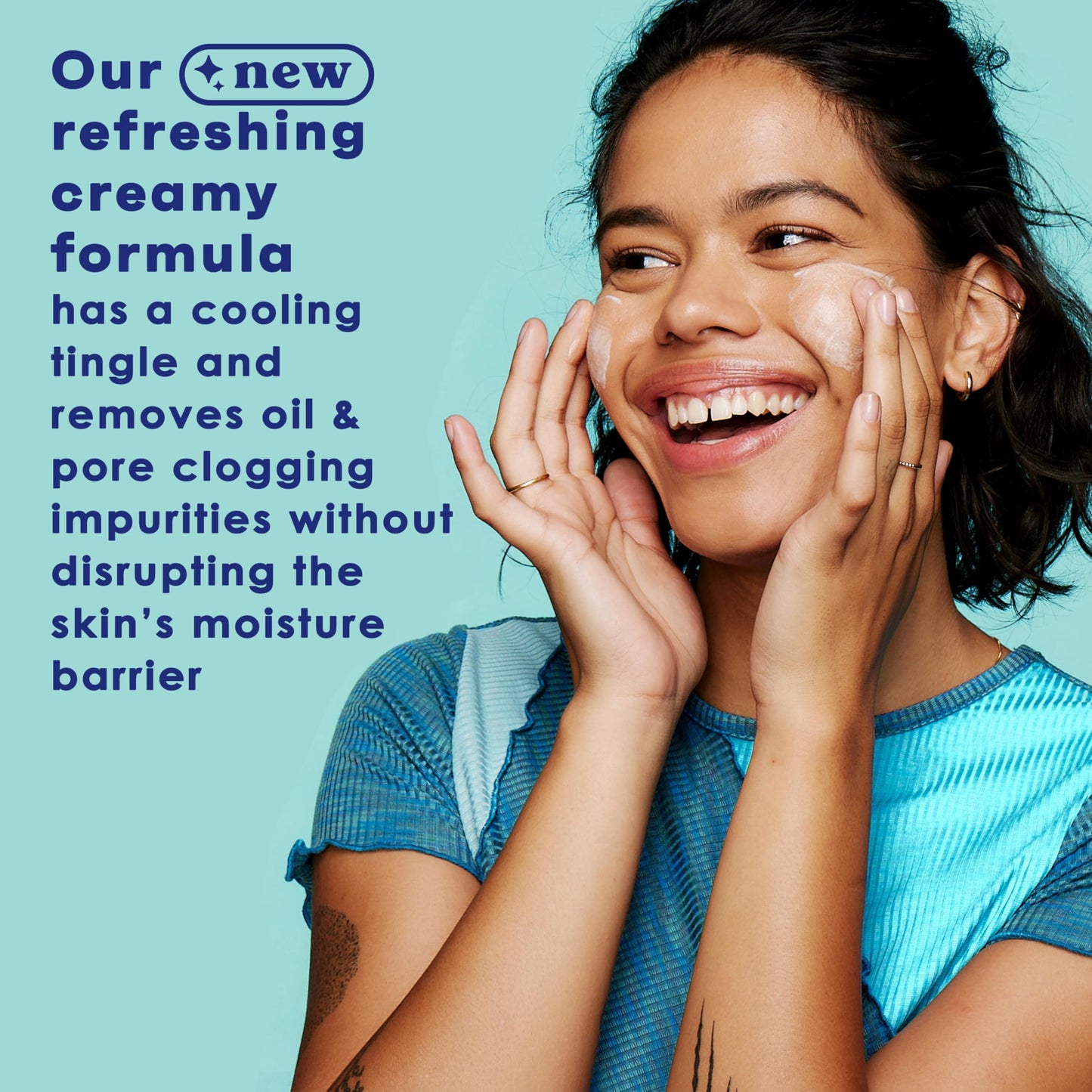 Clean & Clear Oil-Free Deep Action Cream Facial Cleanser, Cooling Daily Face Wash for Deep Pore Cleansing of Acne-Prone Skin, 6.5 oz (Pack of 2) Beauty & Personal Care Clean & Clear