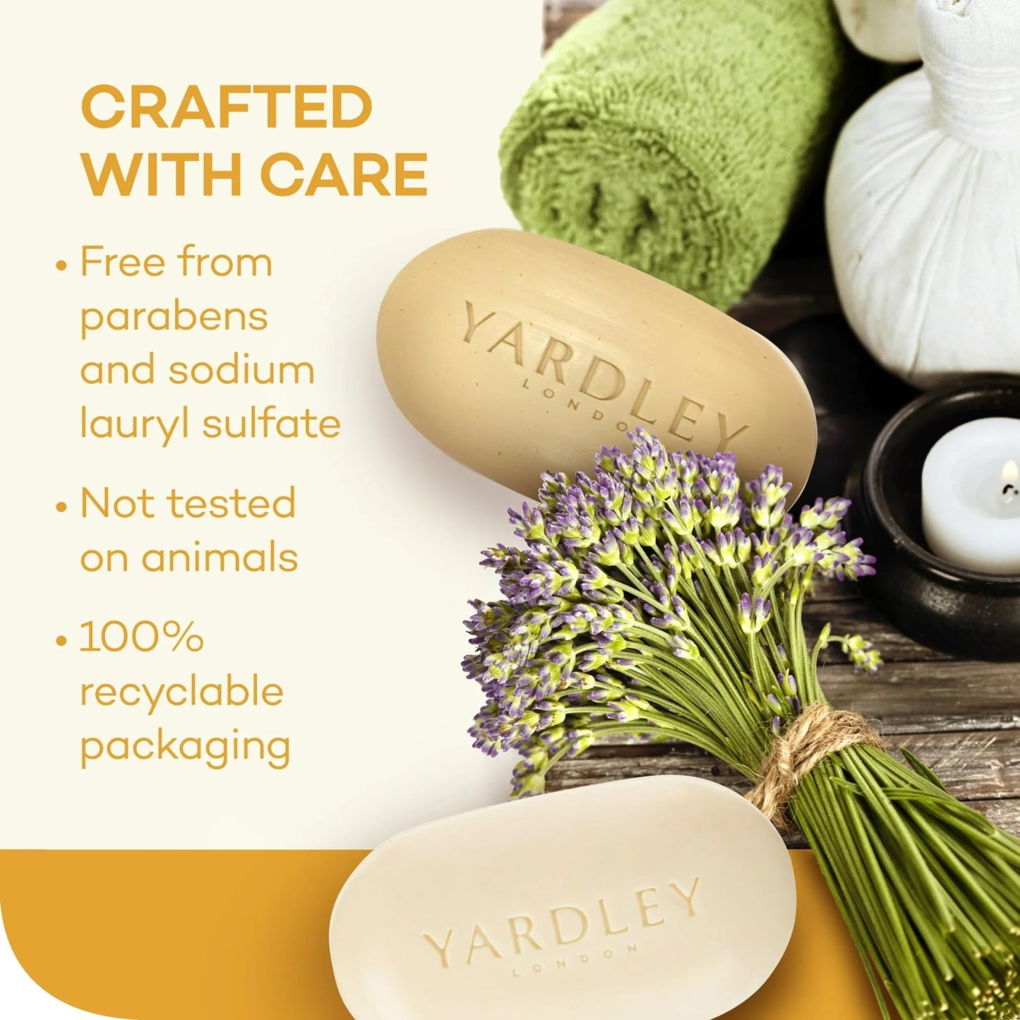 Yardley London Moisturizing Bar Oatmeal & Almond with Natural Oats 4.0 oz (Pack of 5) Beauty & Personal Care Yardley