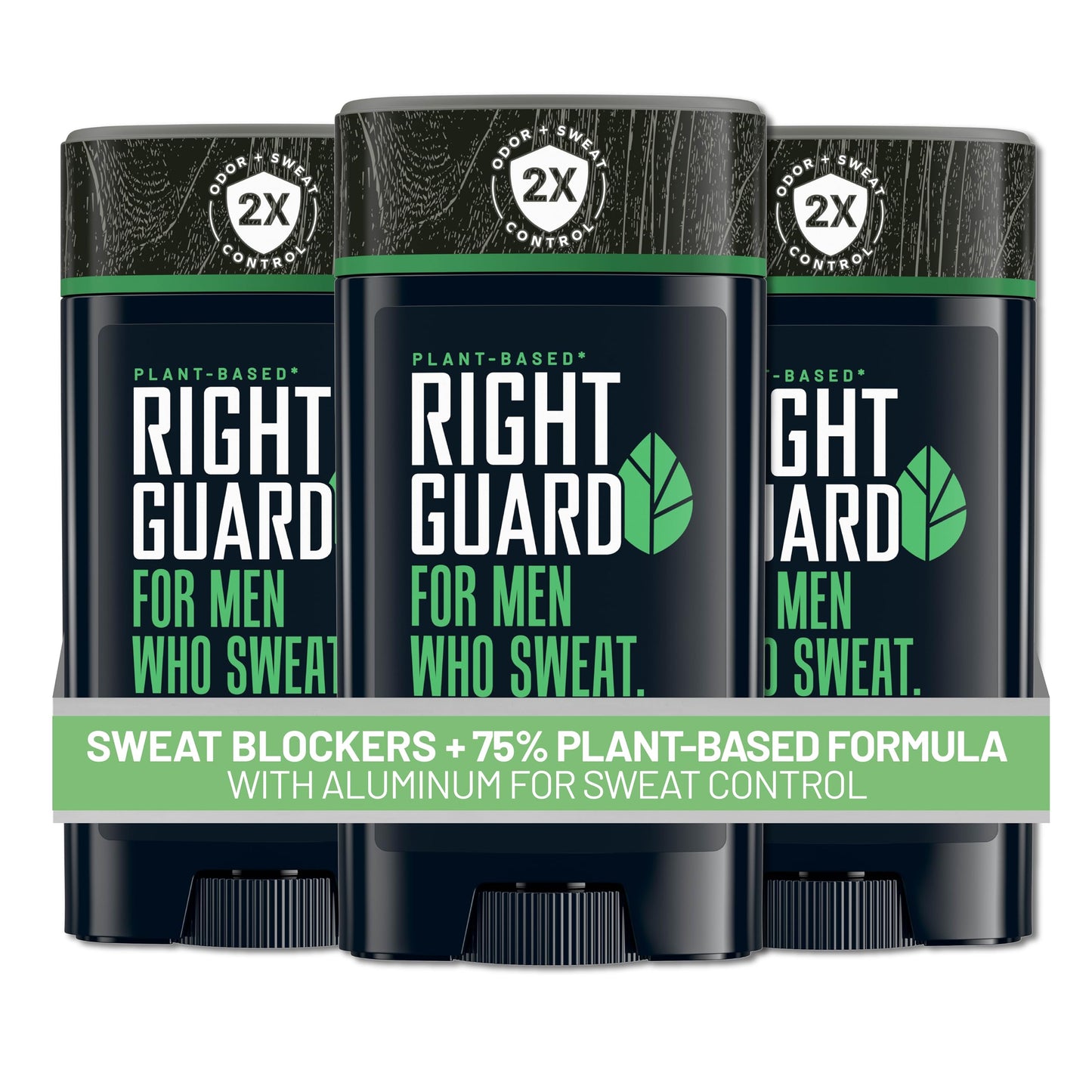 Right Guard Plant-Based Antiperspirant with Aluminum Sweat Blockers Invisible Solid Mens Deodorant, Mountain Fresh Scent, 2X Sweat Protection, 72HR Beauty and Personal Care Right Guard