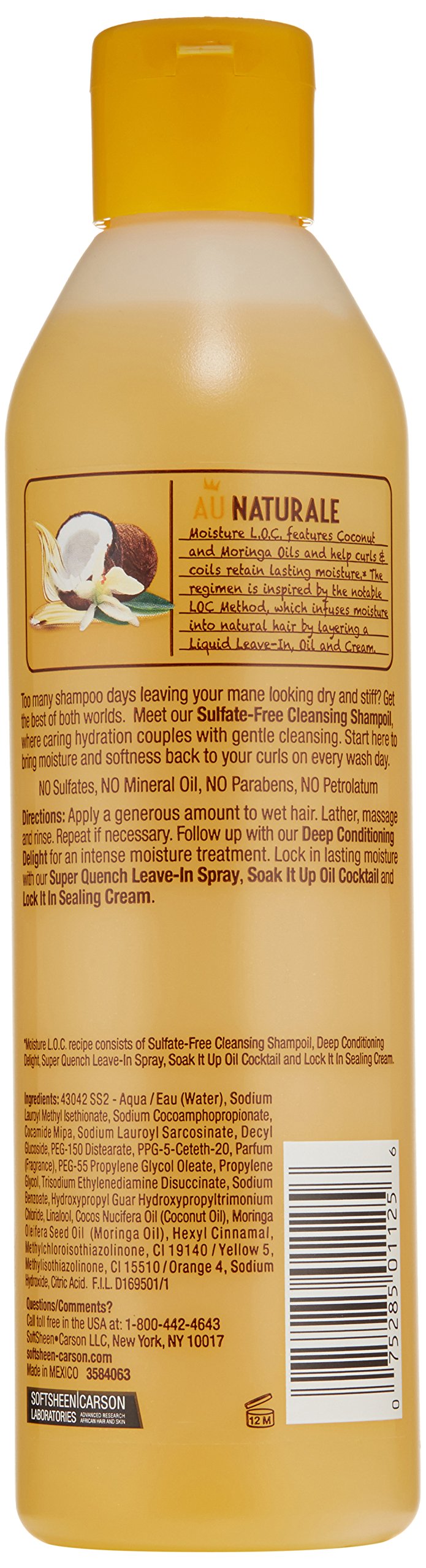 SoftSheen-Carson Dark and Lovely Au Naturale Moisture LOC Sulfate-Free Cleansing Shampoil, 13.5 fl oz Beauty & Personal Care SoftSheen