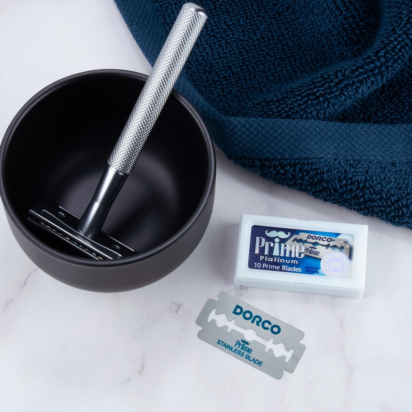 Dorco STP301 Prime Platinum Extra Double Edge Razor Blades 100 Count, Premium Stainless Steel Shaving Blades, Super Sharp for Smooth, Precise Shave Beauty and Personal Care DORCO