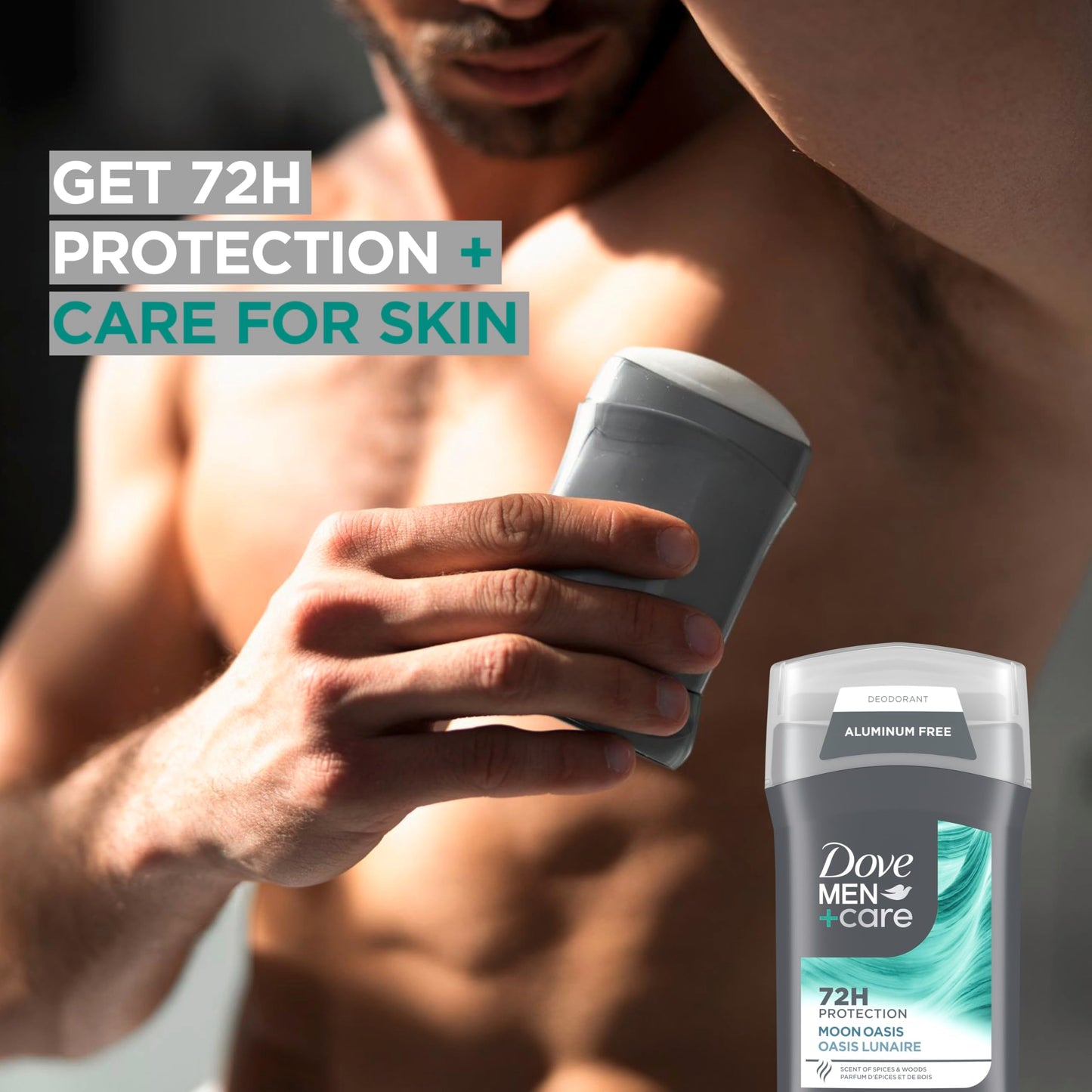 Dove Men+Care Aluminum-Free Deodorant Moon Oasis 4 Count for a Long-Lasting Scent, with 72H Odor Protection, 3.0 oz Beauty and Personal Care DOVE MEN + CARE