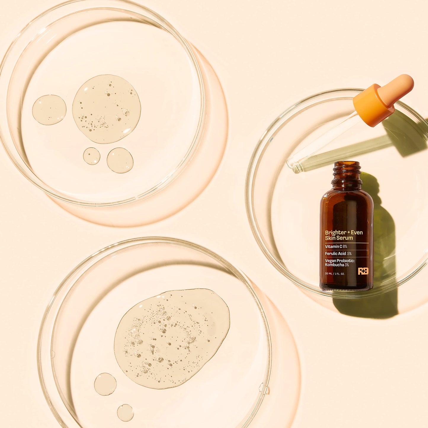 Real Basic Skin Serum for Brighter and Even Skin with Vitamin C, Ferulic Acid & Vegan Probiotic Kombucha 1 oz. - Vitamin C Serum for Face & Even Skin Beauty & Personal Care REAL BASIC