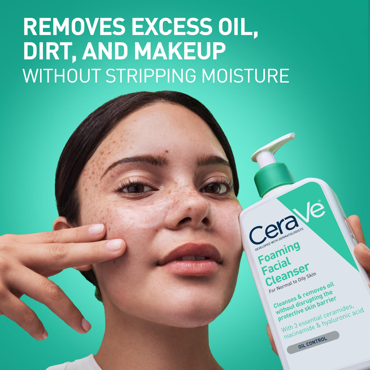 CeraVe Foaming Facial Cleanser, Daily Face Wash for Oily Skin, Hyaluronic Acid + Ceramides + Niacinamide, Fragrance Free & Paraben Free, Non-Drying Beauty & Personal Care CeraVe