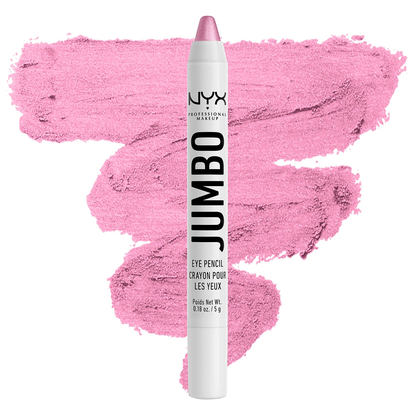 NYX PROFESSIONAL MAKEUP Jumbo Eye Pencil, Blendable Eyeshadow Stick & Eyeliner Pencil - Cupcake (Pink) Beauty & Personal Care NYX PROFESSIONAL MAKEUP