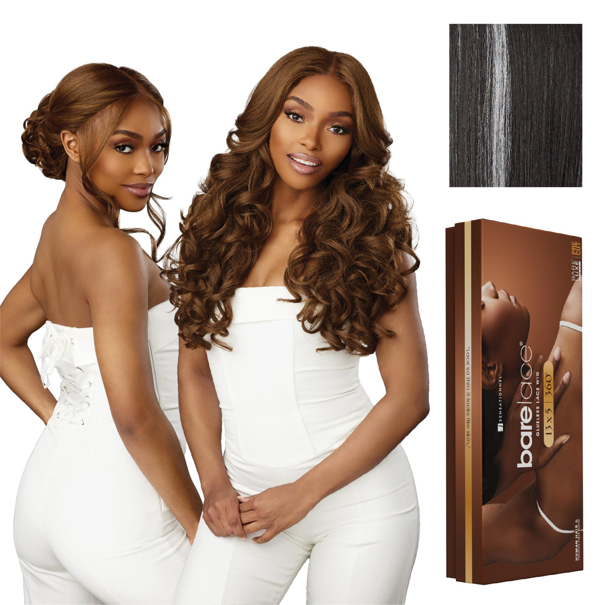 Sensationnel Barelace 13x5 360 LaceWig-Unit 3, BALAYAGEPLATINUM