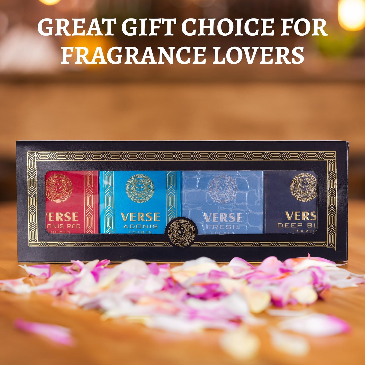NovoGlow Verse Mini 4-Piece Fragrance Gift Set for Men - Aromatic, Floral, Oriental & Woody Notes - Individually Boxed - Travel Size - 25ml Eau De Beauty & Personal Care NovoGlow