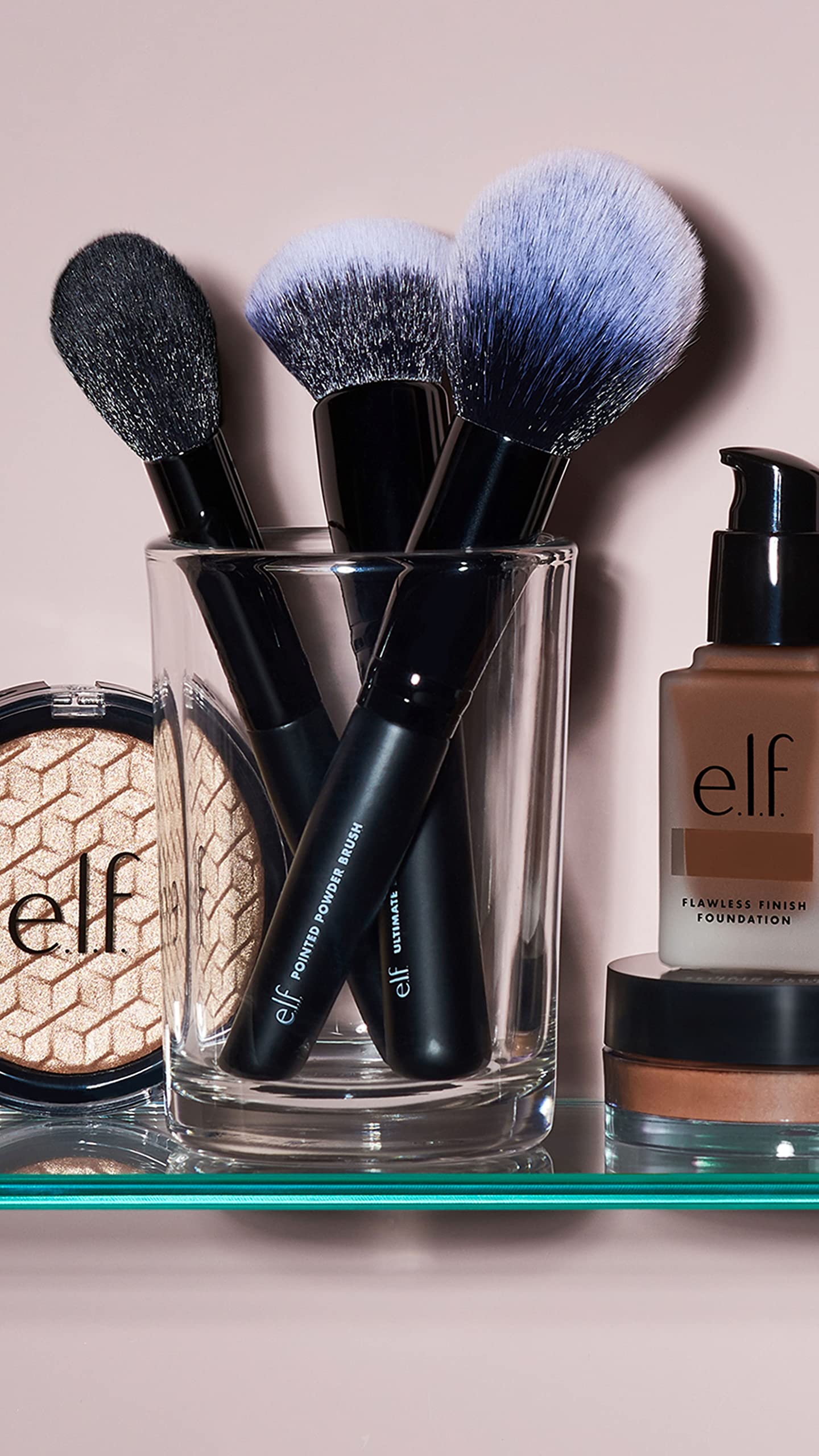 e.l.f. Blush Brush, Soft & Absorbent Makeup Brush For Pressed Or Loose Blush & Bronzer, Made With Synthetic Bristles Beauty & Personal Care e.l.f.