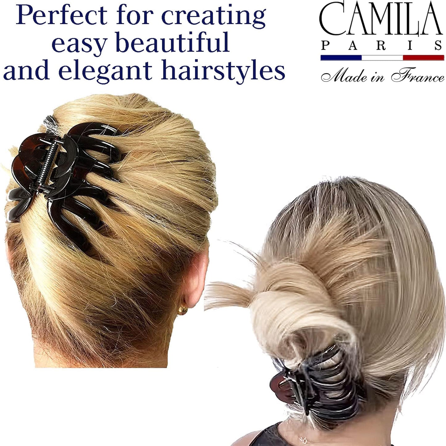 Camila Paris AD718 Octopus French Hair Clips for Women Thick Hair, Large Hair Clips for Thick Hair for Curly Wavy Long Hair, Strong No-Slip Grip Hair Beauty & Personal Care Camila