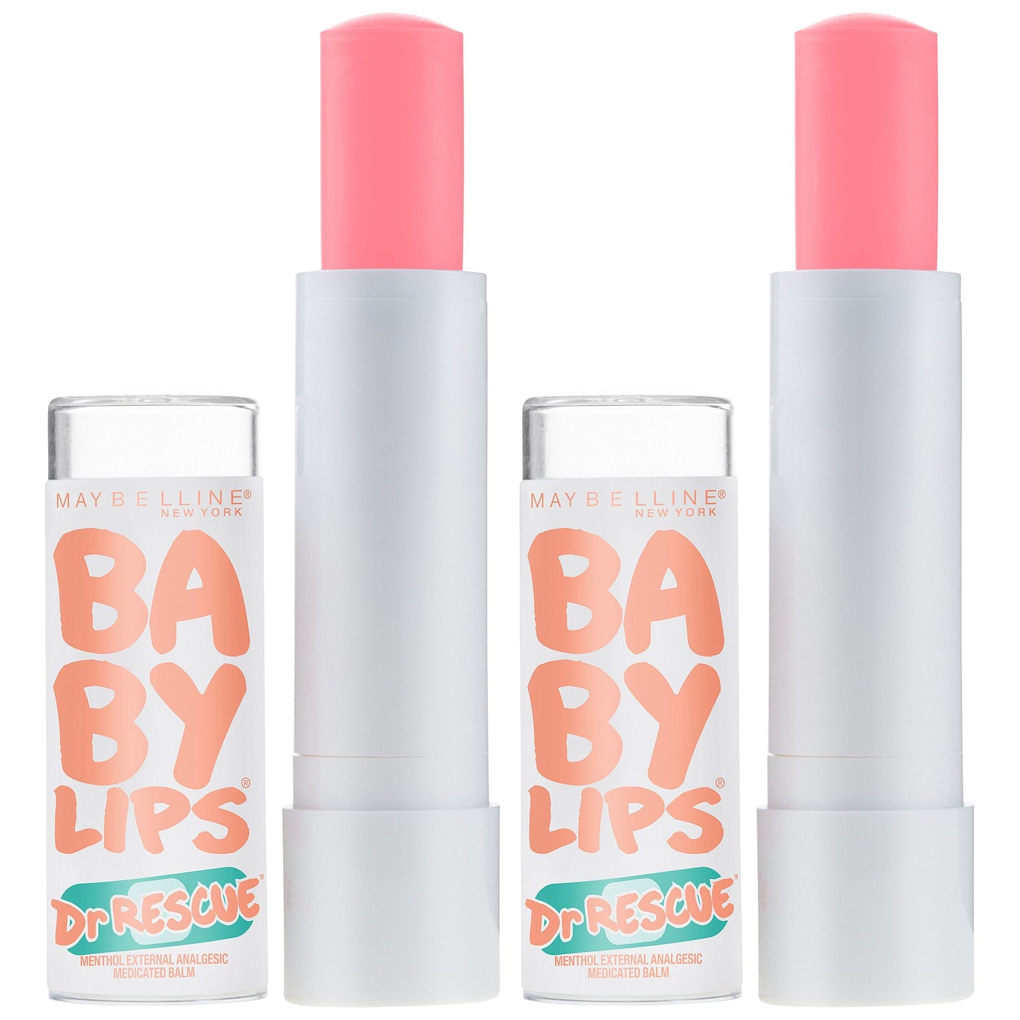Maybelline New York Baby Lips Dr. Rescue Medicated Lip Balm Makeup, Coral Crave, Pack of 2 Beauty and Personal Care MAYBELLINE