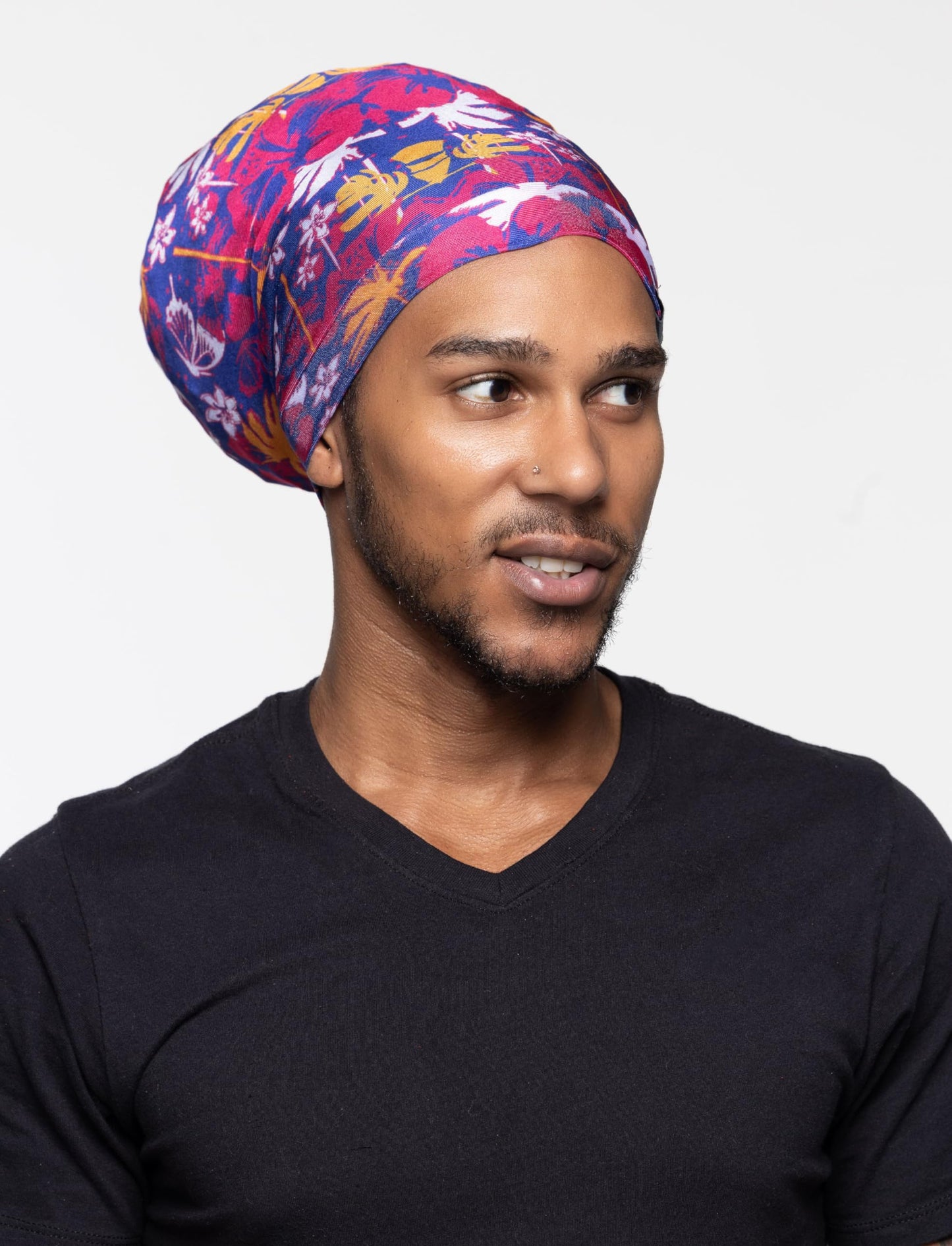 Fairy Black Mother Dreadlocks Satin Locs Bonnet Cap for Men and Women(Roseblue, large) Beauty and Personal Care My Fairy Black Mother