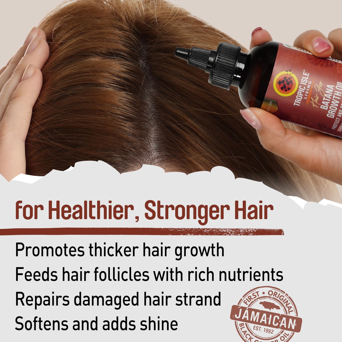 Tropic Isle Living Hair Gro Batana Growth Oil Collection (4 oz, Original) Beauty & Personal Care Tropic Isle Living