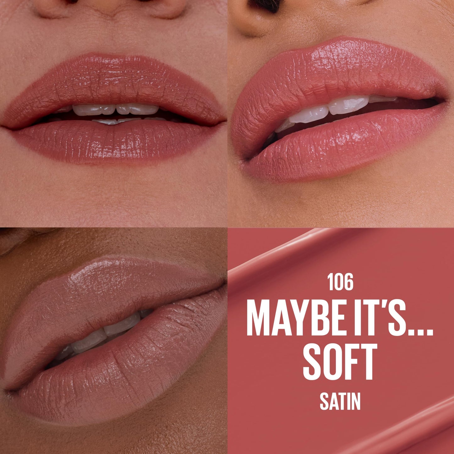 MAYBELLINE Serum Lipstick, Hydrating Lip Makeup with 8HRs of Lip Plumping Moisture with Hyaluronic Acid + Oil Blend, Maybe It's…Soft (Light Terracotta Beauty & Personal Care MAYBELLINE