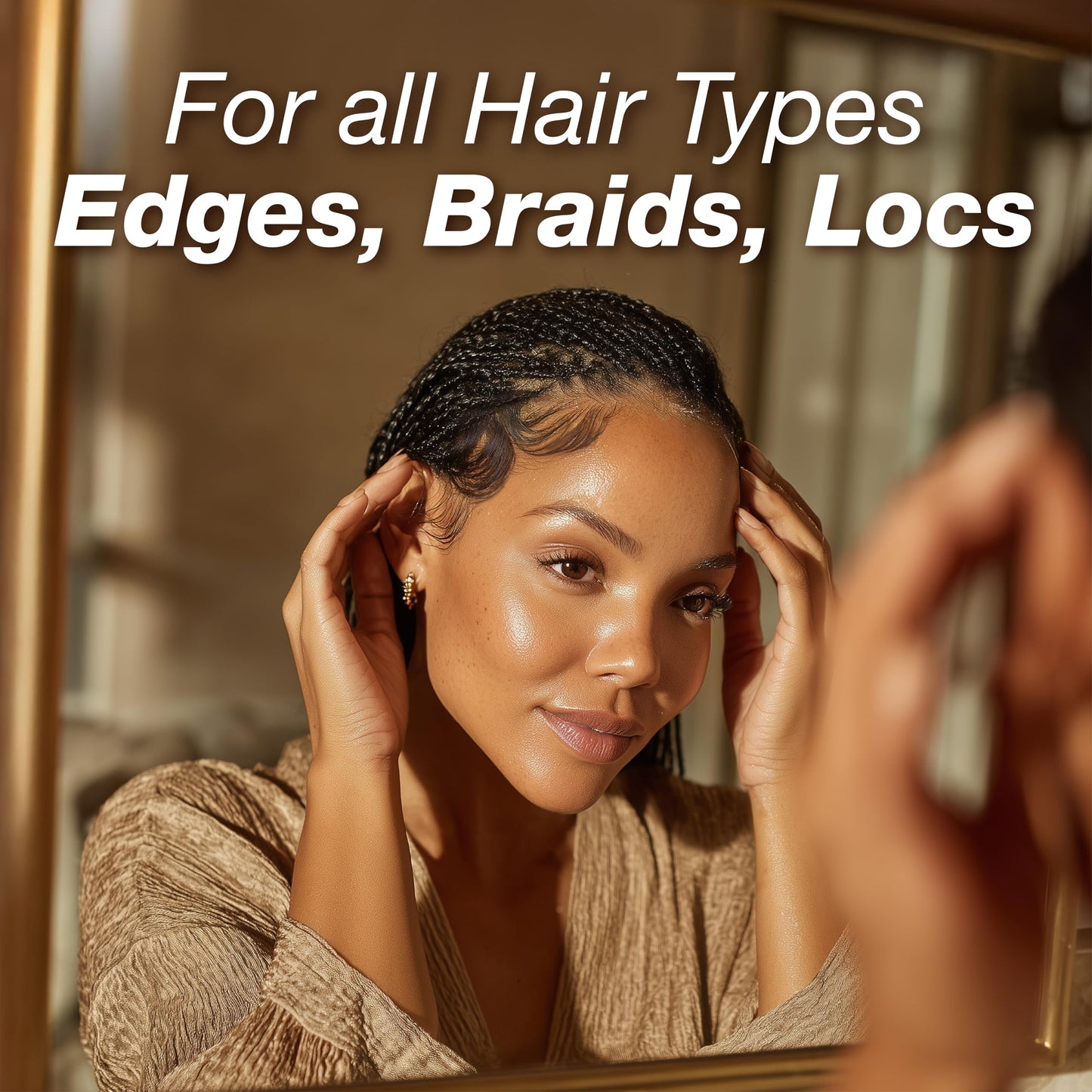 Lux Collection Edge Control Gel for 4C Hair - Maximum Hold 48 Hour Edge Control for Hair, Edge Lux Edge Gro+ with Castor Oil & Biotin, 3.53oz Beauty & Personal Care Lux Collection