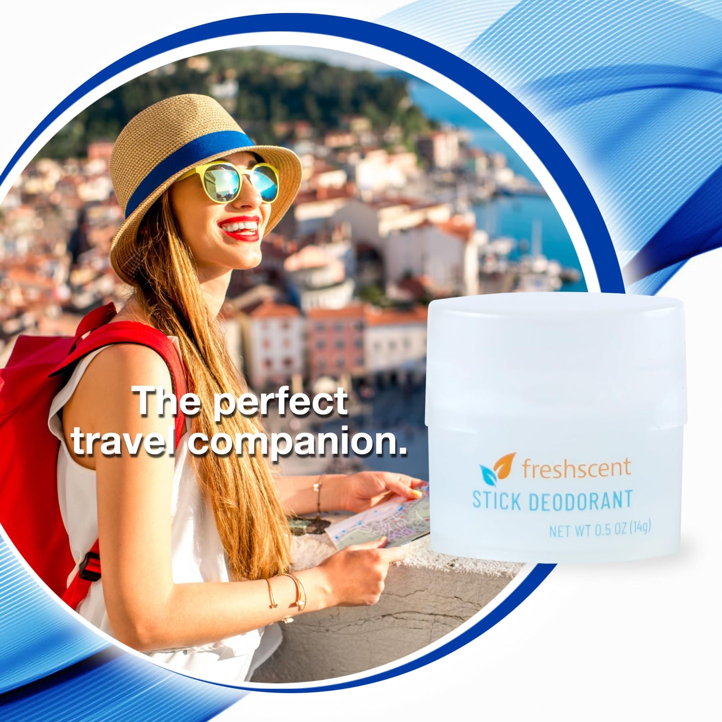 (144 Pack) Freshscent 0.5 oz. Stick Deodorant, Travel Size, Alcohol Free, light fragrance, bulk packed and perfect for donations. Beauty and Personal Care Freshscent