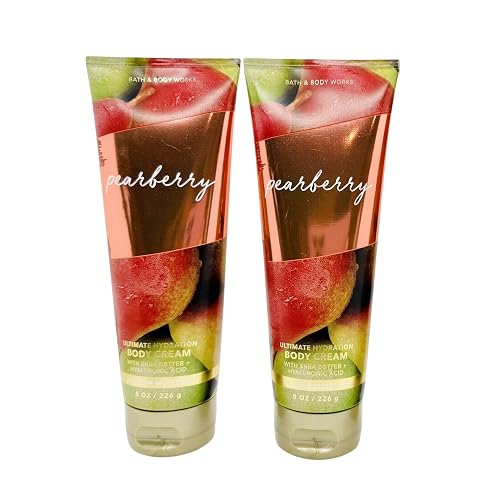 Bath & Body Works Body Cream, Gift Set of 2, 8oz Each (Pearberry) Beauty & Personal Care Bath & Body Works