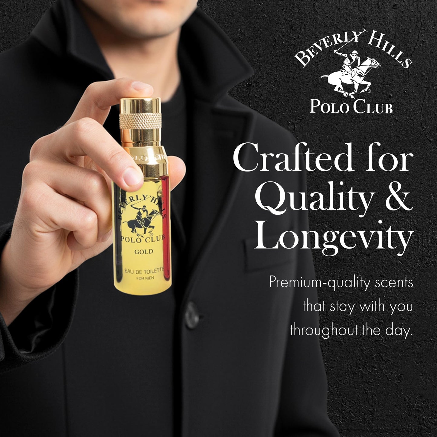 Beverly Hills Polo Club 5 Piece Mini Gift Set Exclusive for Men, EDT Eau De Toilette 5 Mini 0.5oz Bottles Beauty & Personal Care Beverly Hills Polo Club