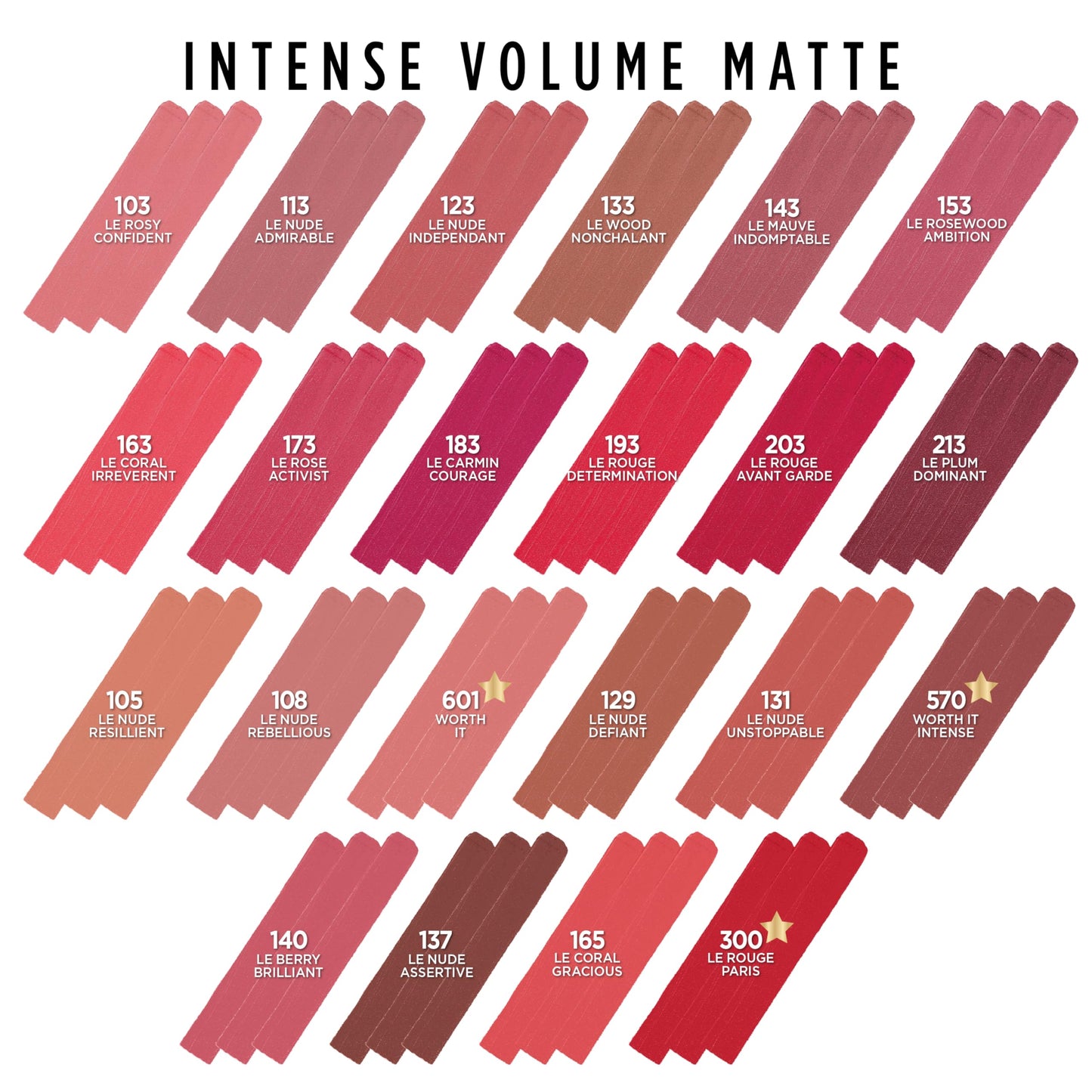 L'Oreal Paris Colour Riche Intense Volume Matte Lipstick, Lip Color Infused with Hyaluronic Acid for up to 16hr All Day Comfort, Le Plum Dominant, Beauty & Personal Care L'Oreal Paris