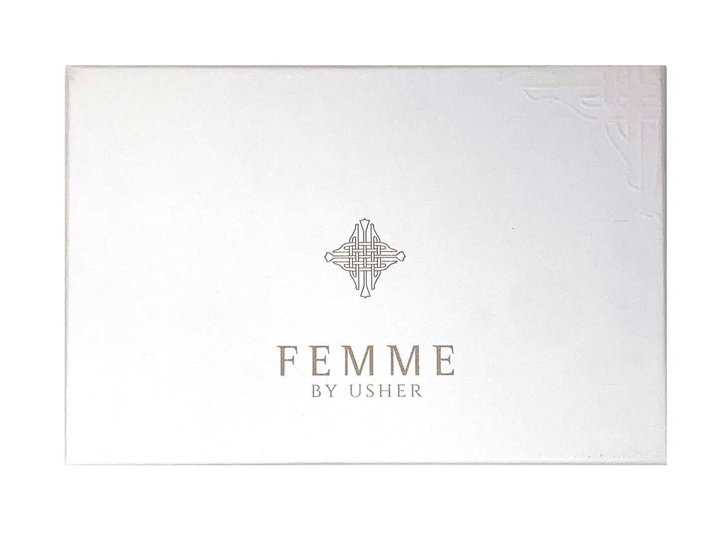 Usher Femme Gift Set for Women - Eau De Parfum Spray (3.4 Oz) + Body Lotion + Shower Gel Beauty & Personal Care Usher