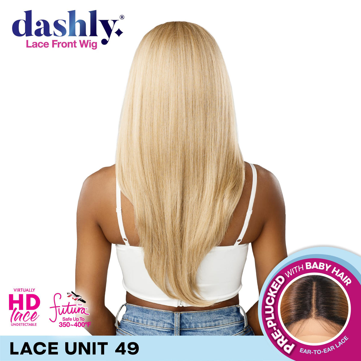 Sensationnel Dashly Lace Front Wig-Unit 49, 1 JETBLACK