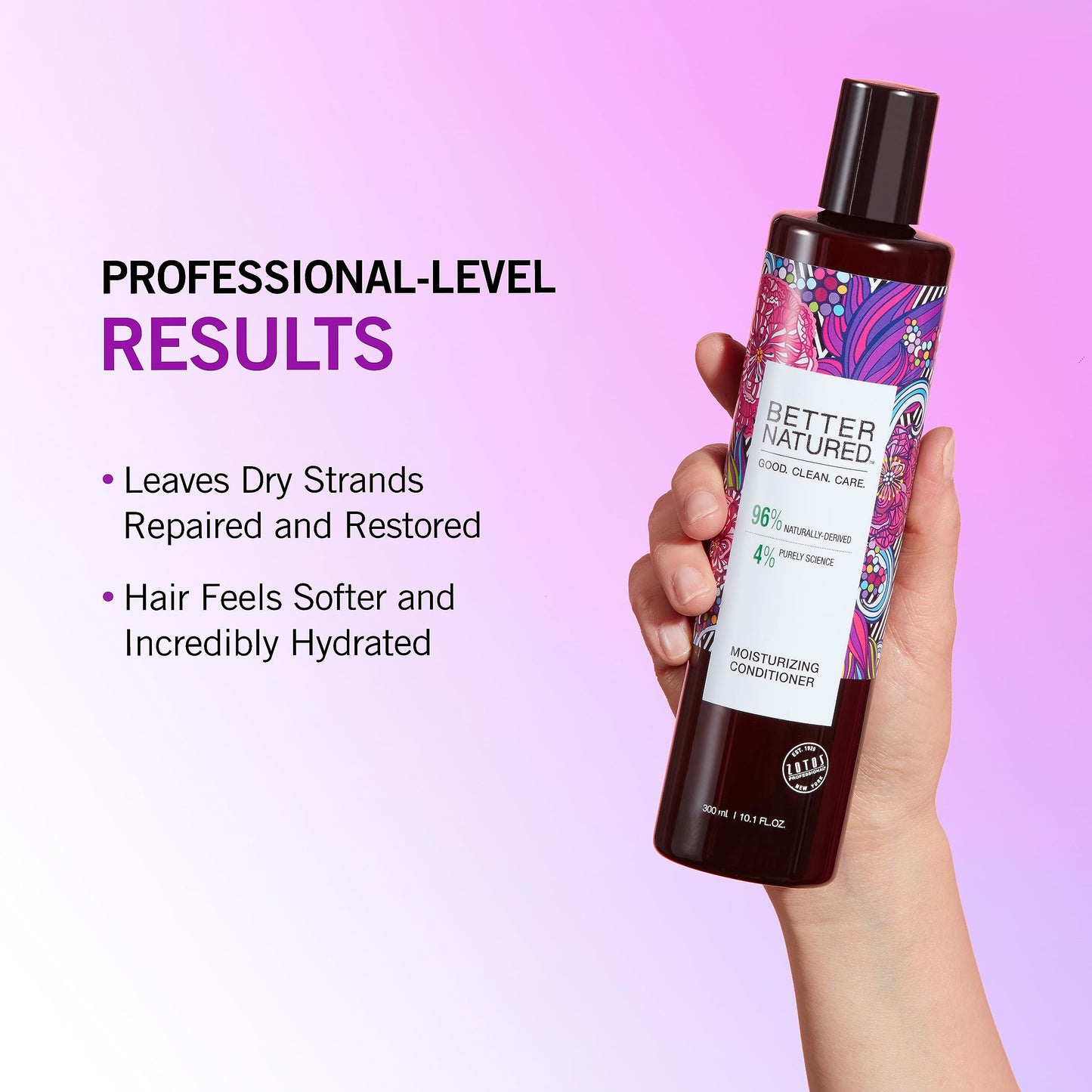 Better Natured Ultra-Hydrating Hair Conditioner for Dry Hair - Leaves Hair Soft and Shiny - with Coconut, Tahitian Palm and White Orchid, 10.1 Fl Oz Beauty & Personal Care Better Natured