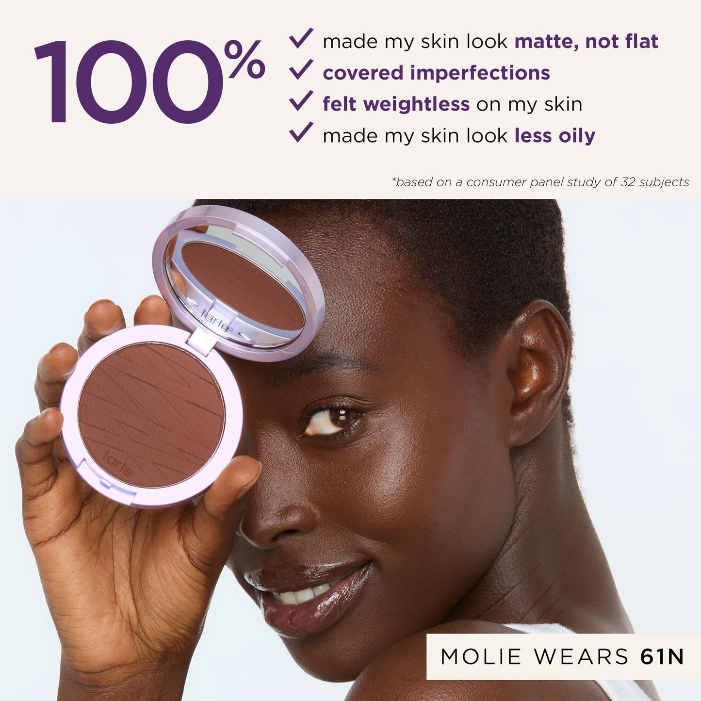 tarte face tape pressed powder - Medium-Coverage Waterproof Powder, Hyaluronic Acid & Peptides to Smooth & Set Makeup, Lightweight, Vegan Beauty & Personal Care tarte