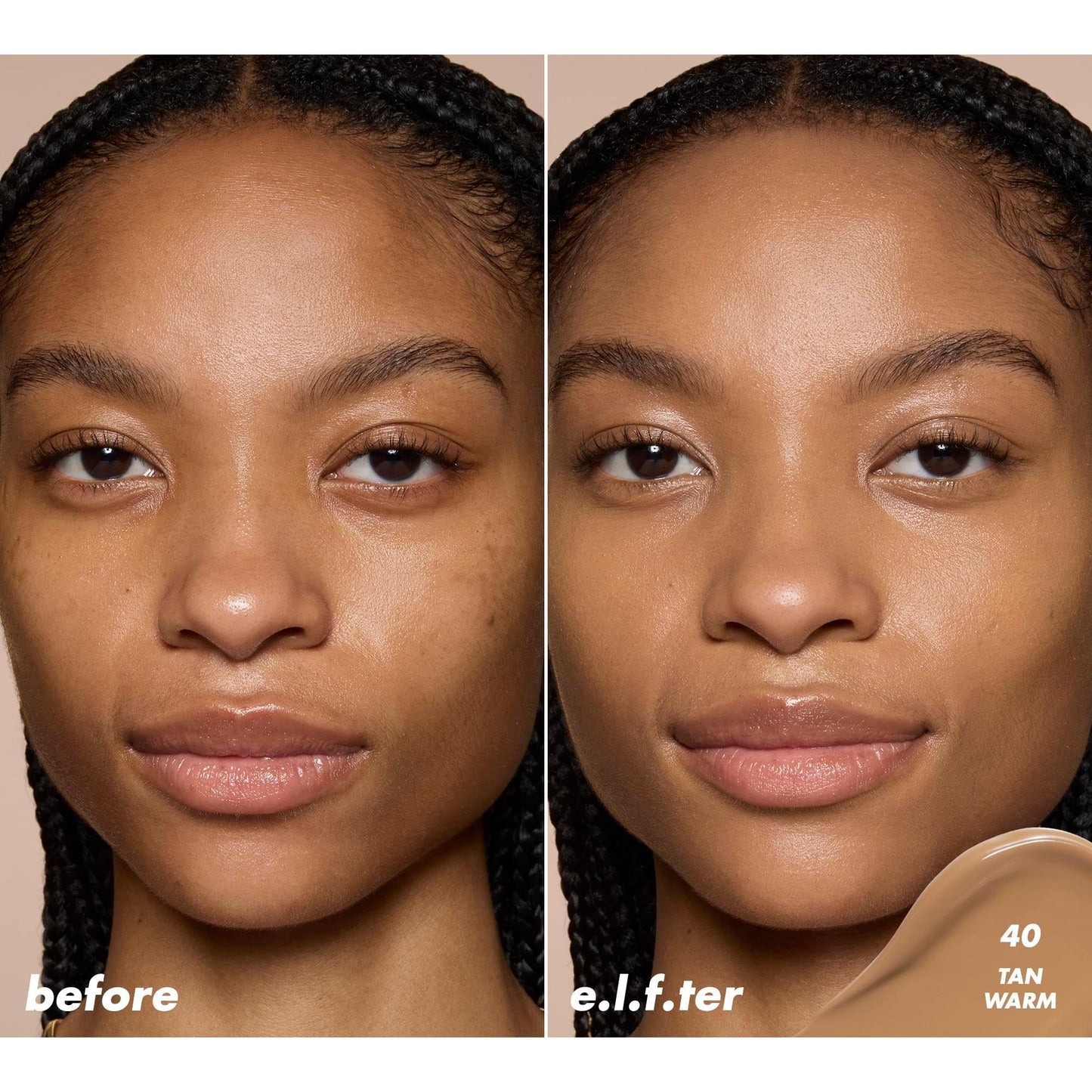 e.l.f. Soft Glam Satin Concealer, Medium Coverage For Blemishes & Under-Eye, Crease-Resistant, Long Lasting, Vegan , 40 Tan Warm Beauty & Personal Care e.l.f.