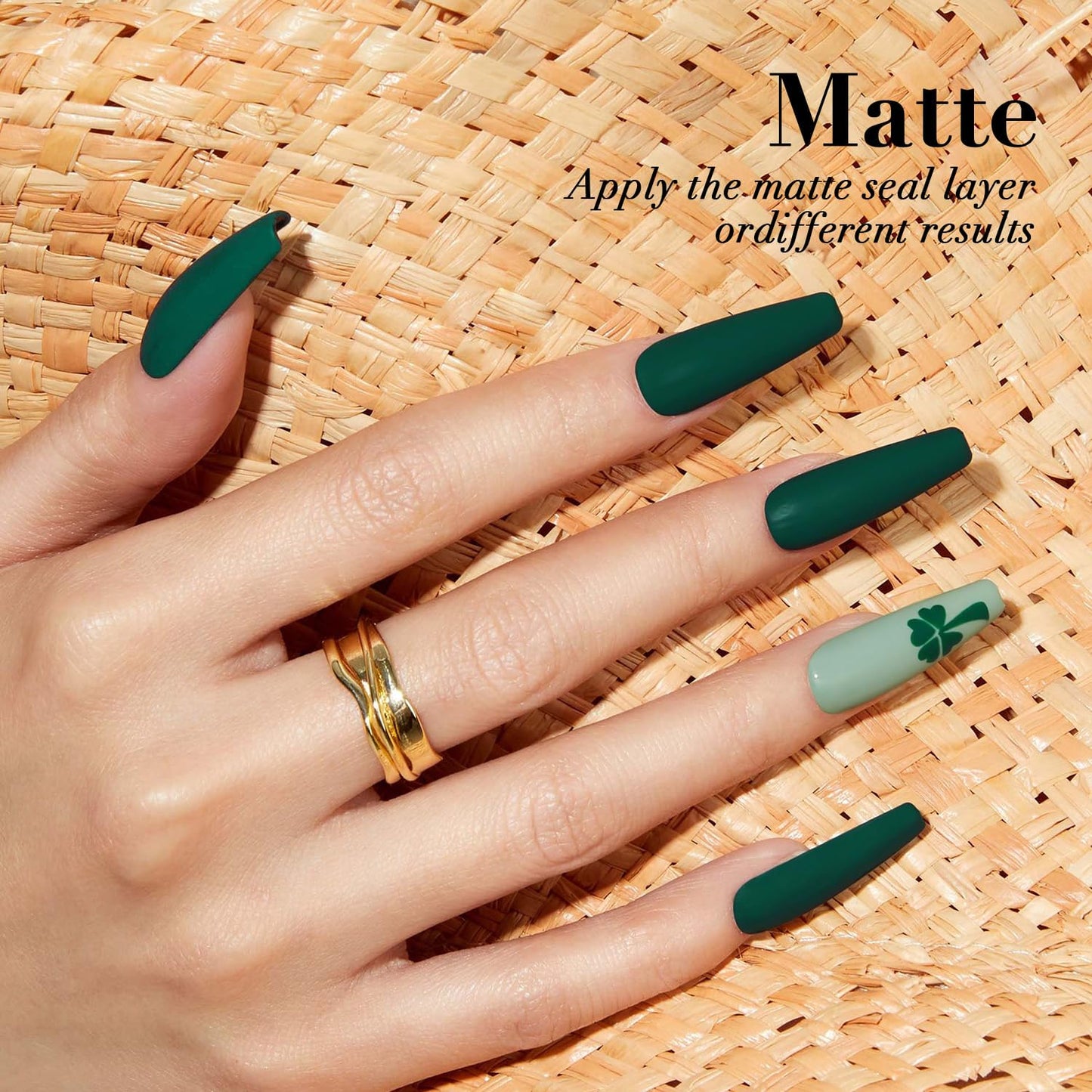 AZUREBEAUTY Deep Forest Green Nail Polish, St. Patrick's Day Quick Dry Formula, Strengthening Natural Nail Treatment, Home Salon DIY, Women Gift, 0.34 Beauty and Personal Care AZUREBEAUTY