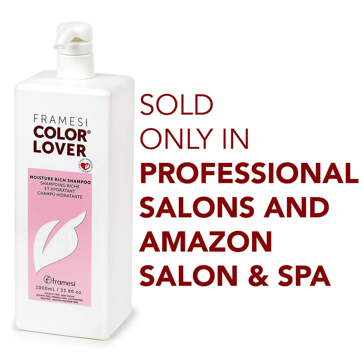 FRAMESI Color Lover Moisture Rich Shampoo, Sulfate Free with Quinoa & Aloe Vera, Color Treated Hair, Fresh, 33.81 Fl Oz Beauty & Personal Care FRAMESI