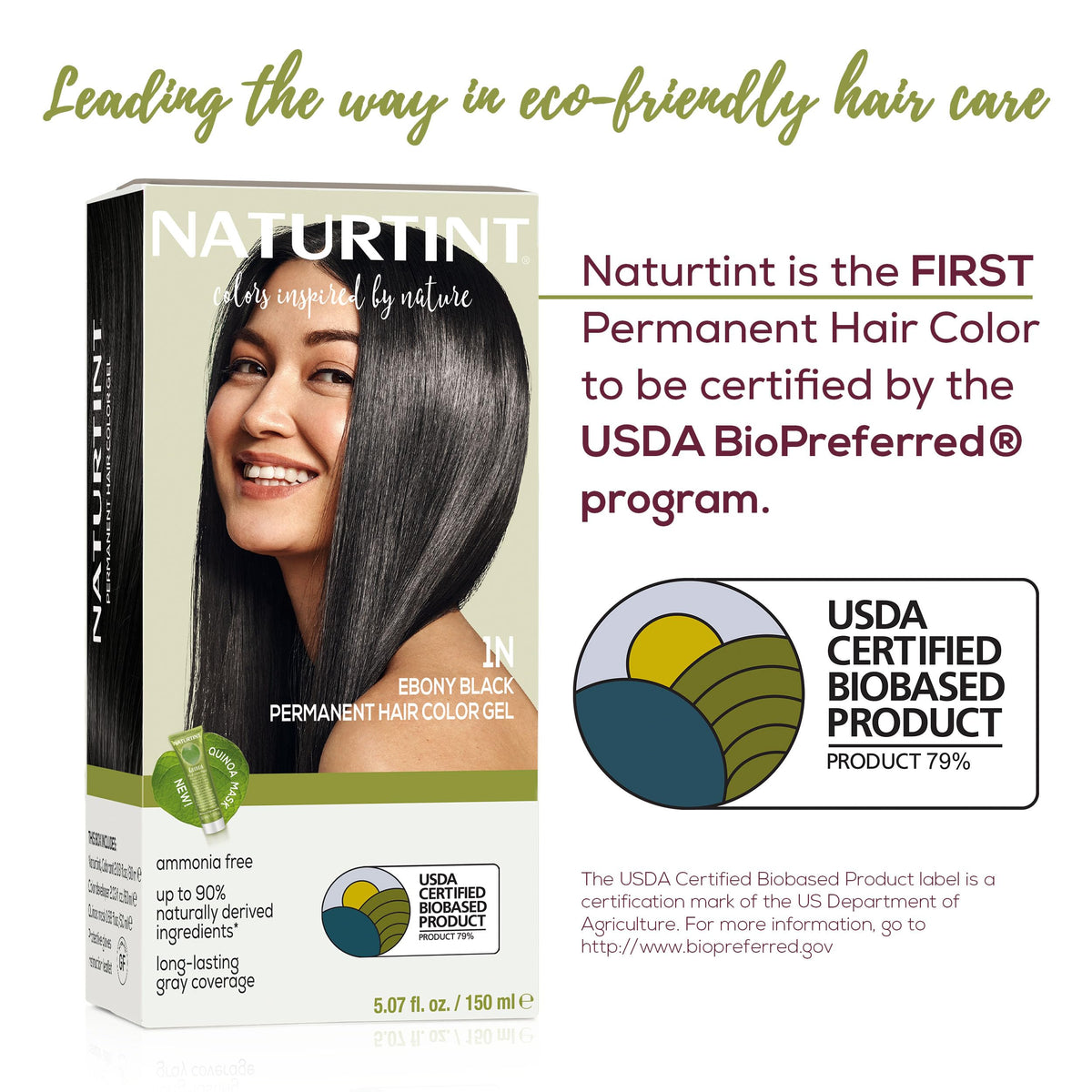 Naturtint 1N Ebony Black Permanent Hair Color (Pack of 6), Ammonia Free, Vegan, Cruelty Free, up to 100% Gray Coverage, Long Lasting Results Beauty & Personal Care Naturtint