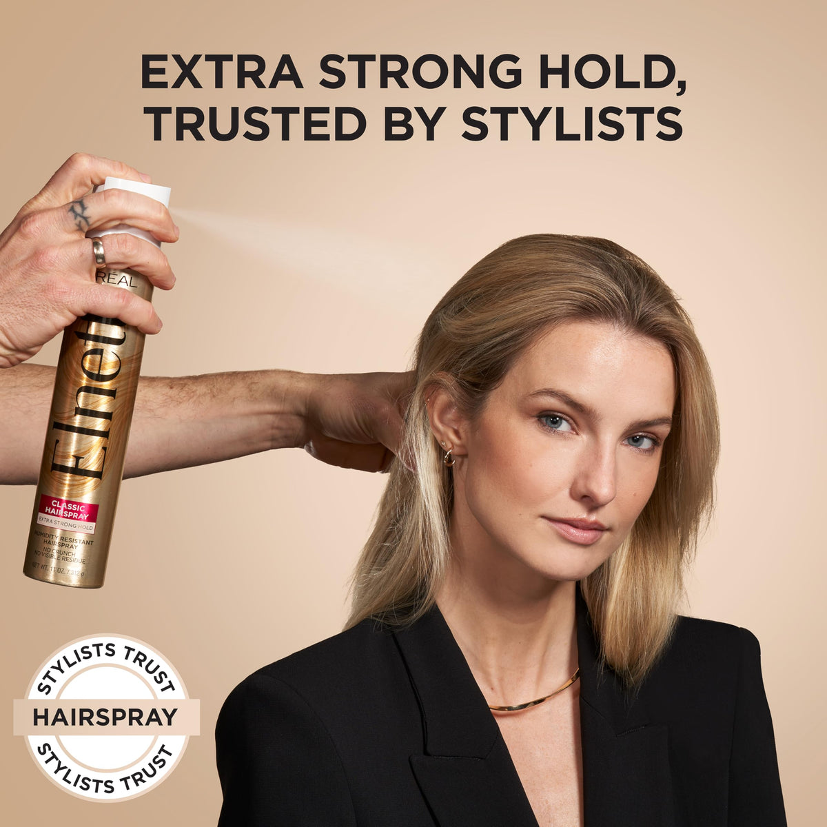 L'Oreal Paris Elnett Satin Extra Strong Hold Color Treated Classic Hairspray, 11 oz Beauty & Personal Care L'Oreal Paris