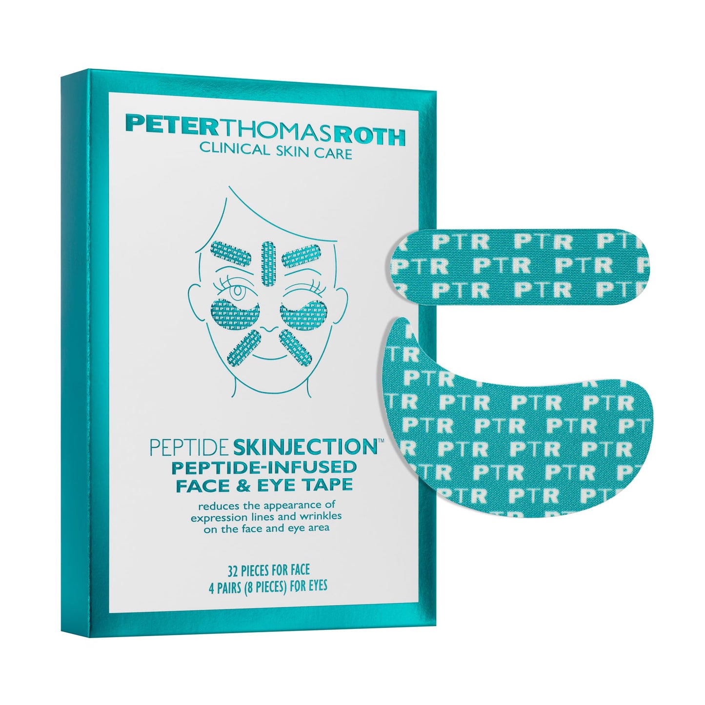 Peter Thomas Roth | Peptide Skinjection™ Peptide-Infused Face & Eye Tape | Face Tape For Wrinkles and Aging Skin | Peptide Face Tape Beauty and Personal Care Peter Thomas Roth Default Title