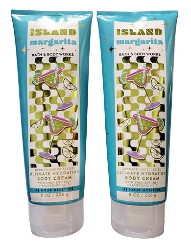 Bath & Body Works Women's Island Margarita Ultimate Hydration Body Cream 8 Ounces Pack of 2 Beauty & Personal Care Bath & Body Works