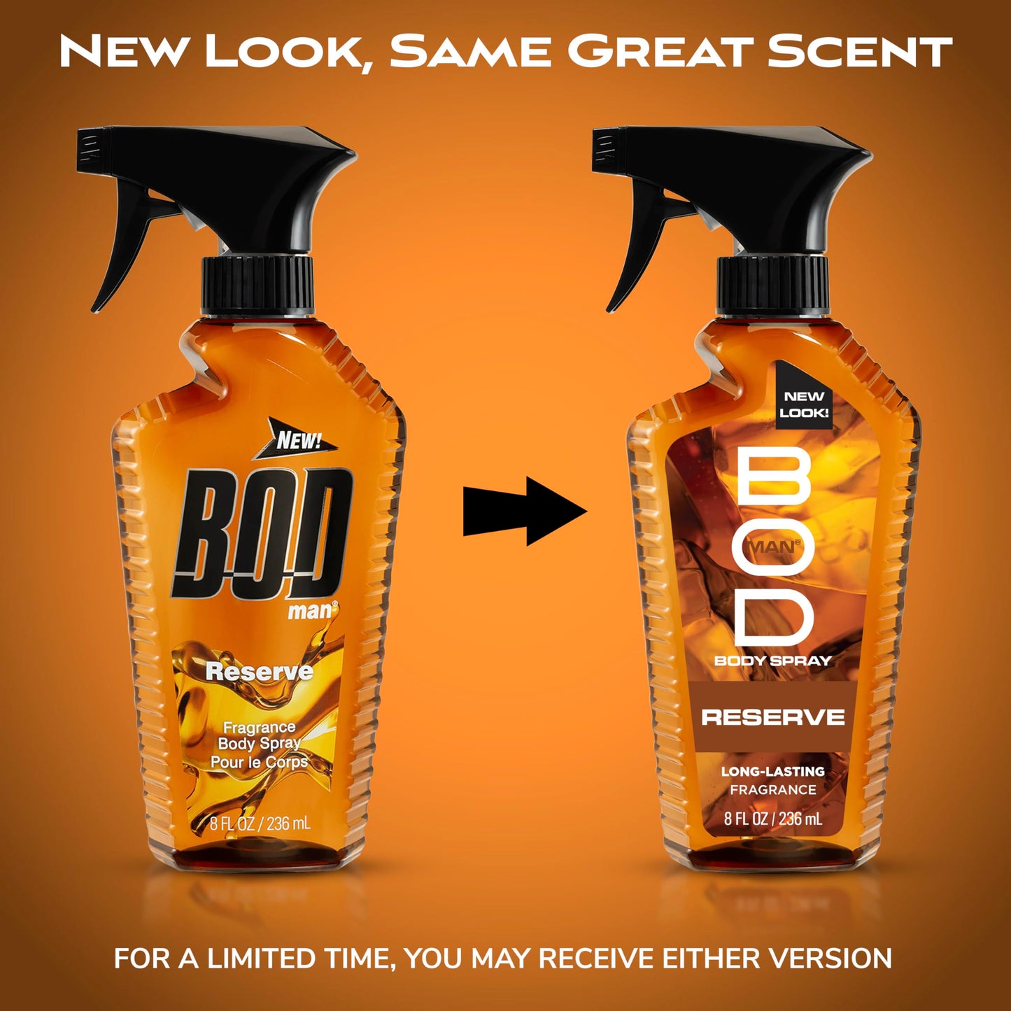 BOD man Fragrance Body Spray, Reserve, 8 fl oz Beauty & Personal Care BOD Man