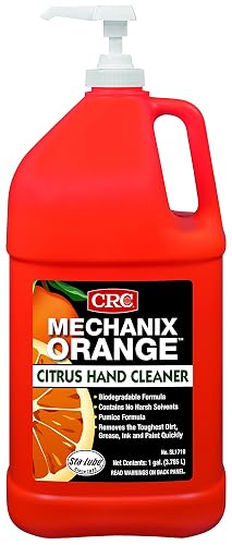 CRC Mechanix Orange Citrus Lotion Hand Cleaner W/Pumice SL1719 - 1 GAL, Citrus Hand Cleaner for Industrial Sites Beauty & Personal Care CRC