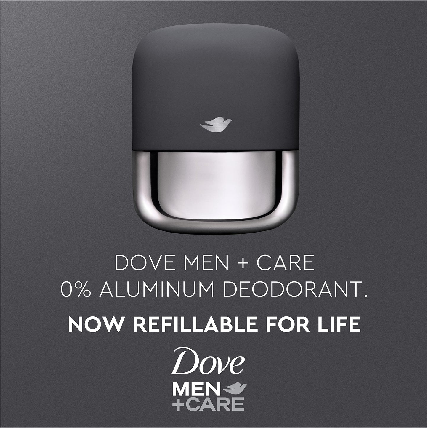 Dove Men+Care Refillable Deodorant Kit 0 percent Aluminum Fresh Feel Aluminum Free Deodorant 1.13 oz Beauty and Personal Care DOVE MEN + CARE
