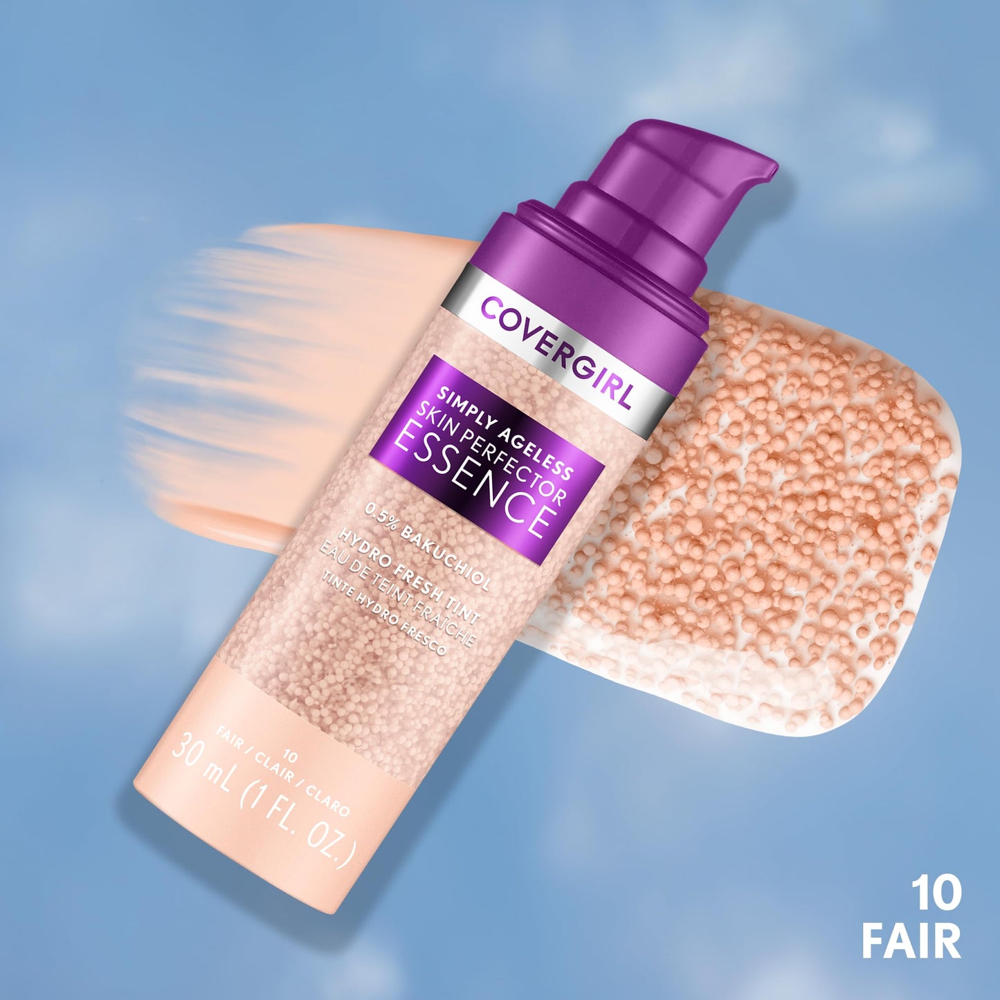 CoverGirl Simply Ageless 45 Medium-Olive Liquid Foundation Bundle with Blending Brush, Skincare Makeup with Bakuchiol & Acid Beauty and Personal Care COVERGIRL