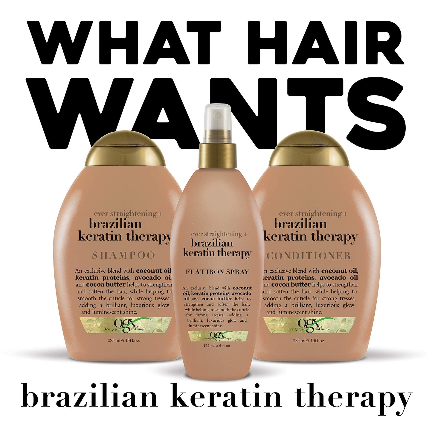 OGX Ever-Straightening + Brazillian Keratin Therapy Conditioner, 13 Ounce Beauty & Personal Care OGX