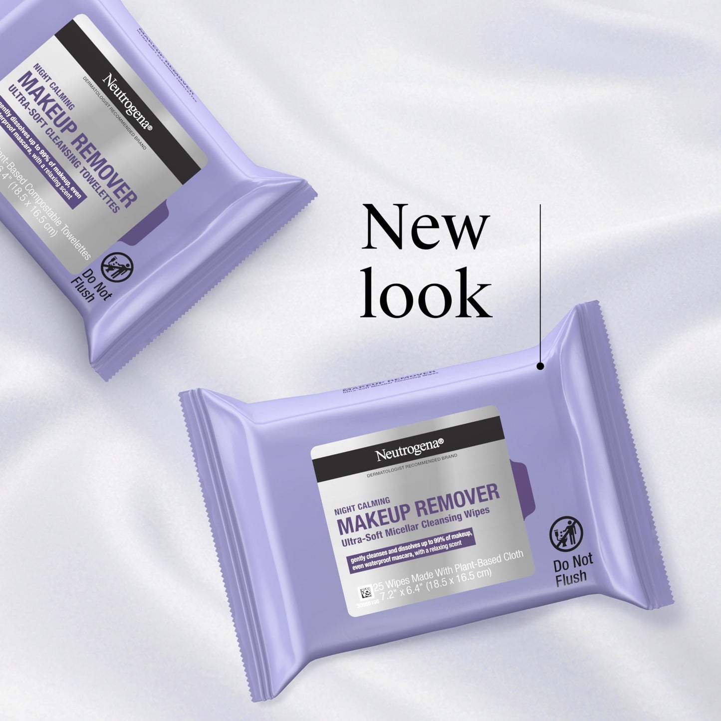 Neutrogena Makeup Remover Night Calming Cleansing Towelettes, Disposable Nighttime Face Wipes to Remove Dirt, Oil & Makeup, 25 ct Beauty & Personal Care Neutrogena