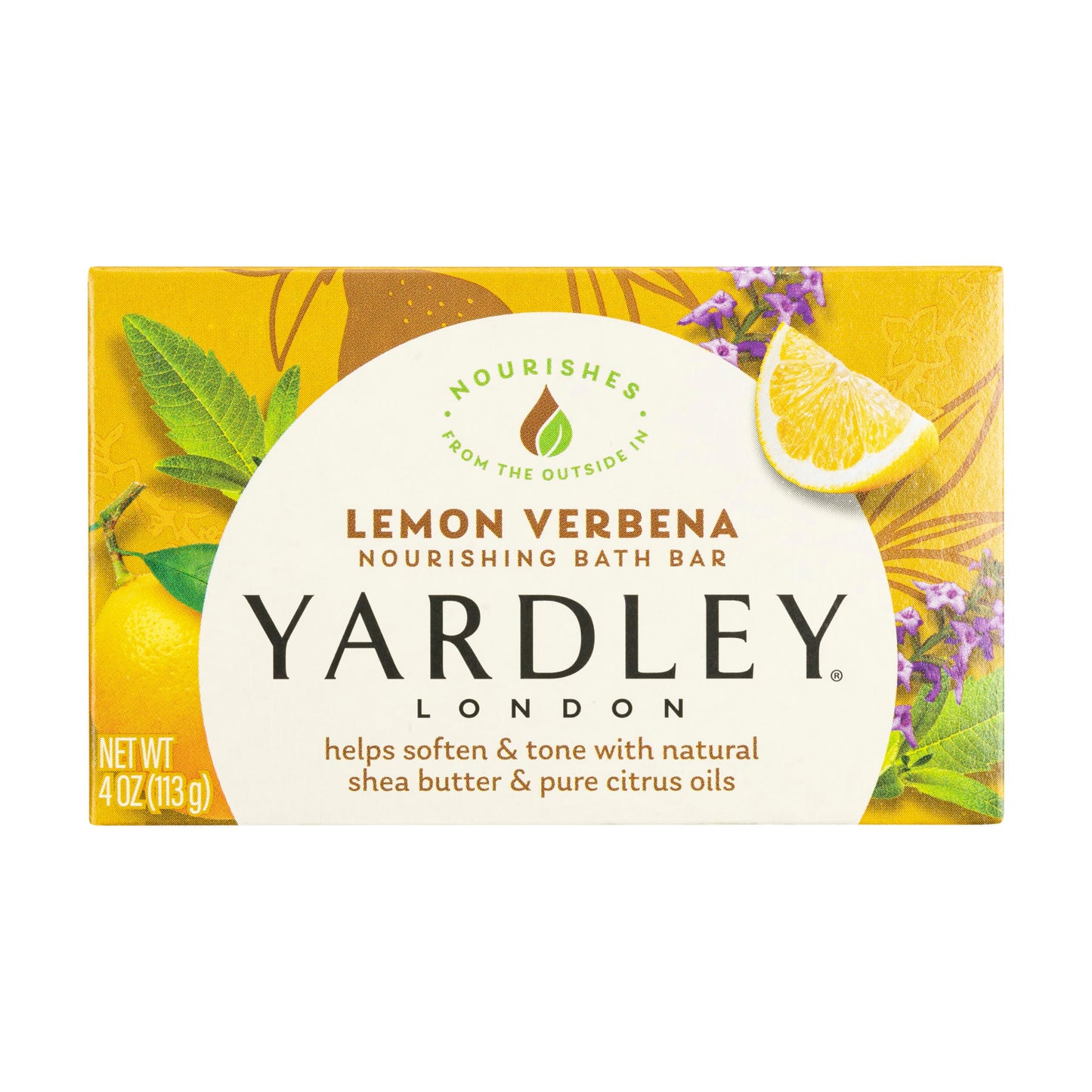 Yardley London Lemon Verbena Naturally Moisturizing Bath Bar, 4 ounce Beauty & Personal Care Yardley