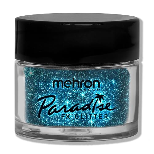 Mehron Makeup Paradise Glitter FX | Professional Cosmetic for Makeup & Art | Vibrant & Shimmering Loose Glitter .25 oz (7 g) (Blue) Beauty & Personal Care Mehron