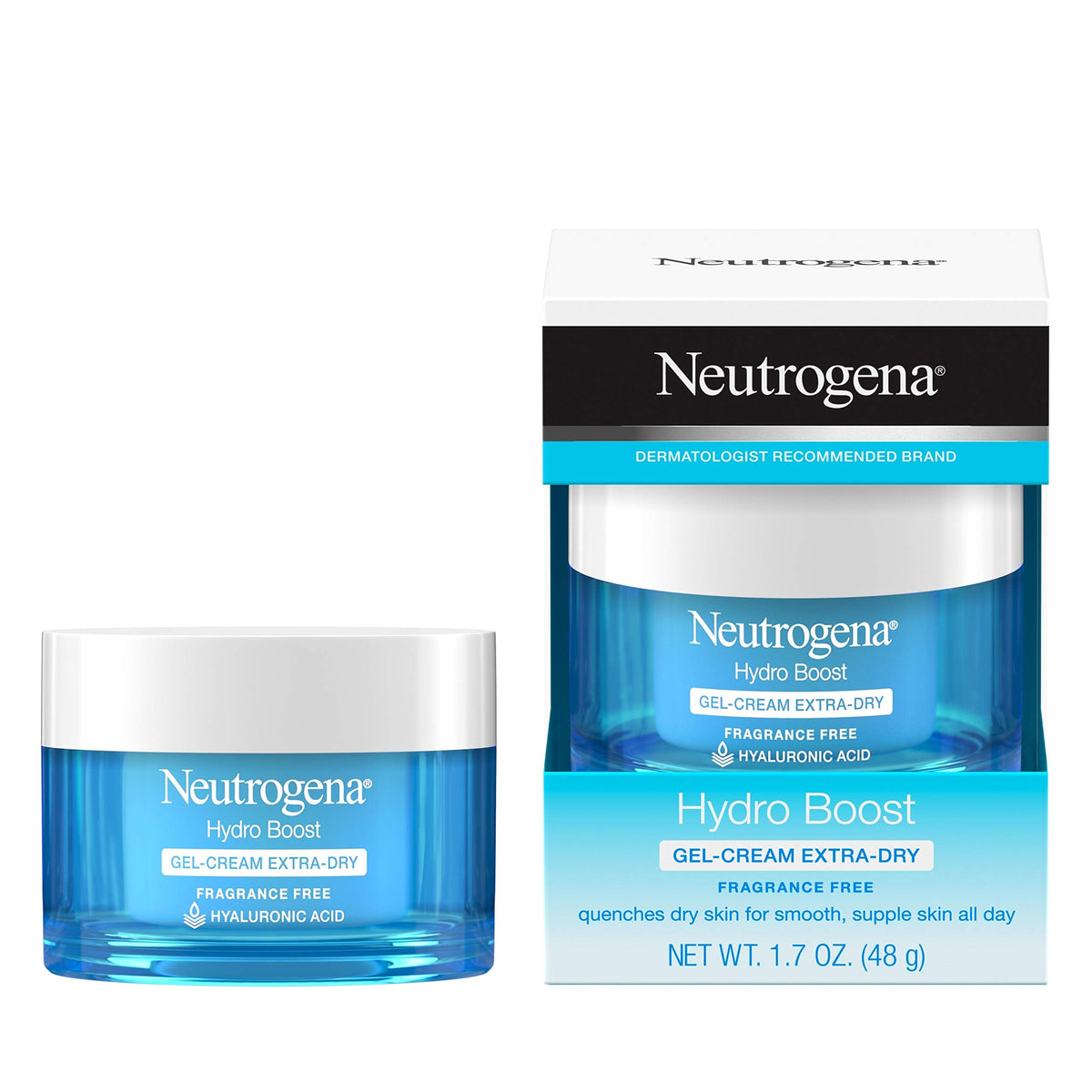 Neutrogena Hydro Boost Hyaluronic Acid Hydrating Gel-Cream Face Moisturizer to Hydrate & Smooth Extra-Dry Skin, Oil-Free, Fragrance-Free Beauty & Personal Care Neutrogena