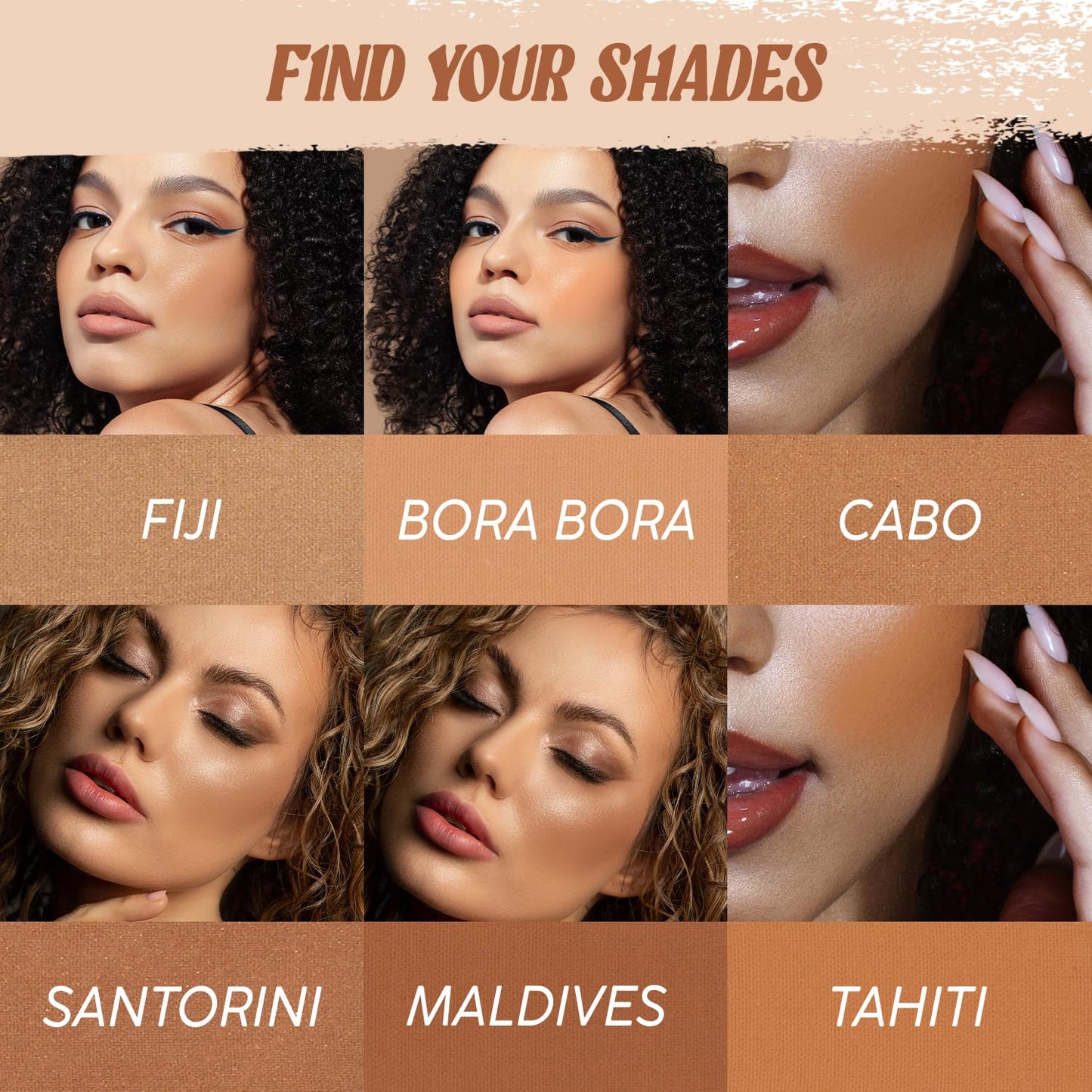 Profusion Cosmetics 6 Shades Bronzer Palette - Matte & Shimmer Finishes for Natural Definition, Buildable & Blendable Powder for Face Sculpting Beauty & Personal Care Profusion Cosmetics