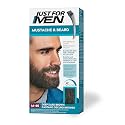 Just For Men Mustache & Beard, multiple uses Beard Dye for Men with Brush, With Keratin Biotin Aloe and Coconut Oil for Healthy Facial Hair - Deep Beauty & Personal Care Just for Men