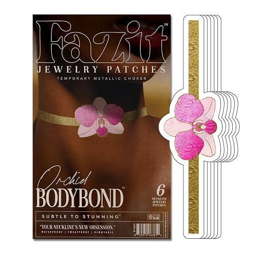 Fazit Makeup Patches - Orchid Bodybond - Glow Up Make-Up Patches - Cute Glitter Makeup Accessories for Women - Cosmetic Body Glitter Beauty & Personal Care Fazit