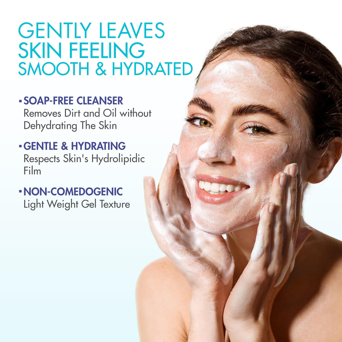 JONZAC Eau Thermale Rehydrate Organic Dermo Cleansing Gel - Gentle Daily Facial Cleanser - Sensitive Skin Approved - Leaves Skin Feeling Smooth Beauty & Personal Care JONZAC